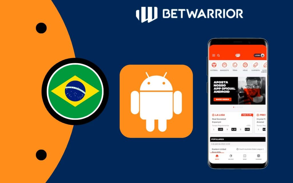 Aplicativo BetWarrior para Android