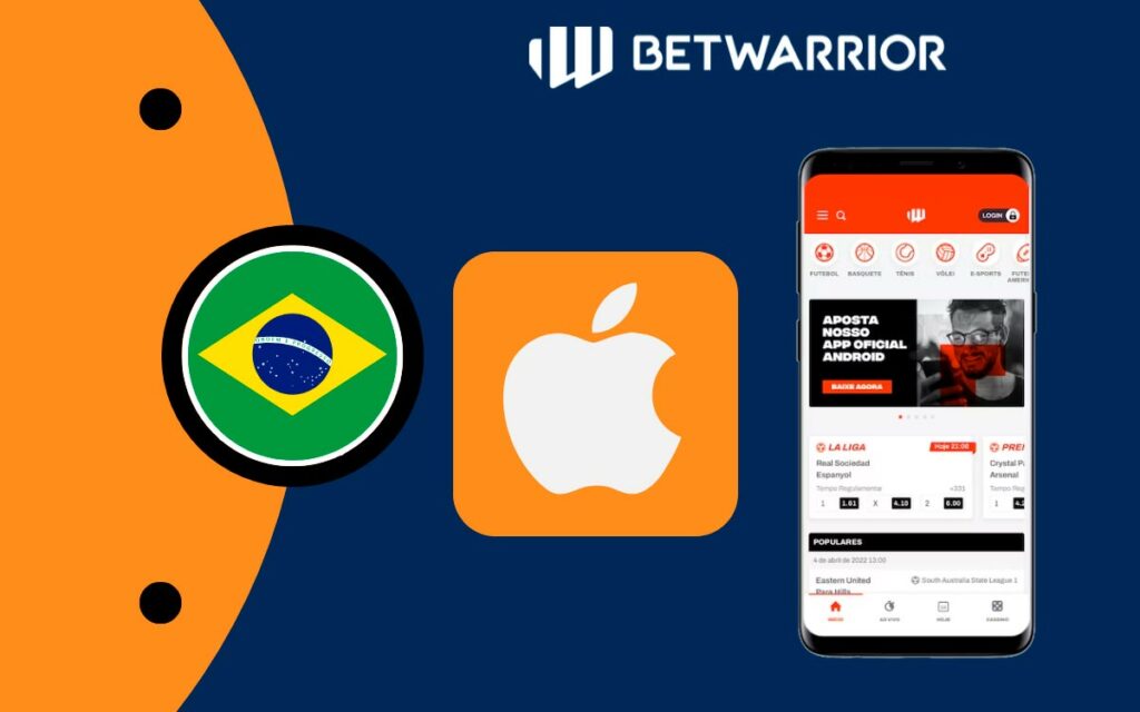 Aplicativo BetWarrior para iOS